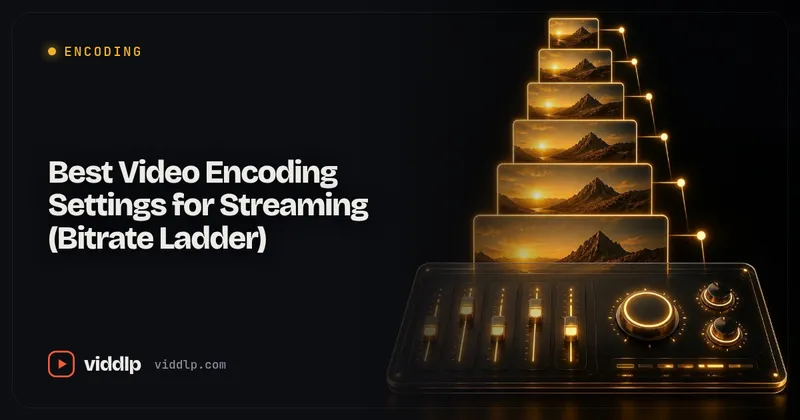 Best Video Encoding Settings for Streaming (Bitrate Ladder)