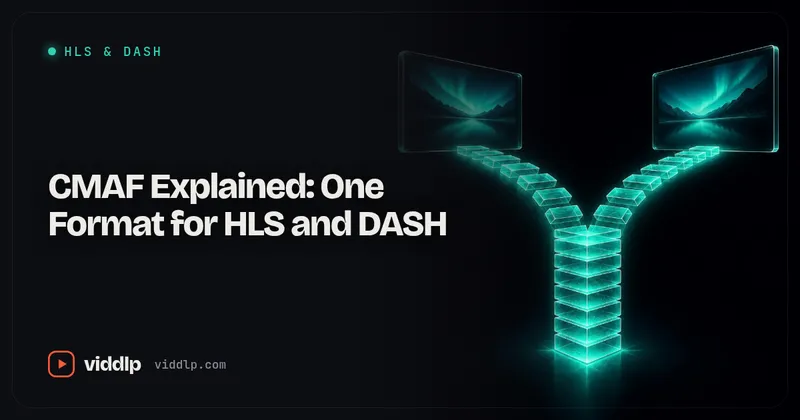 CMAF Explained: One Format for HLS and DASH