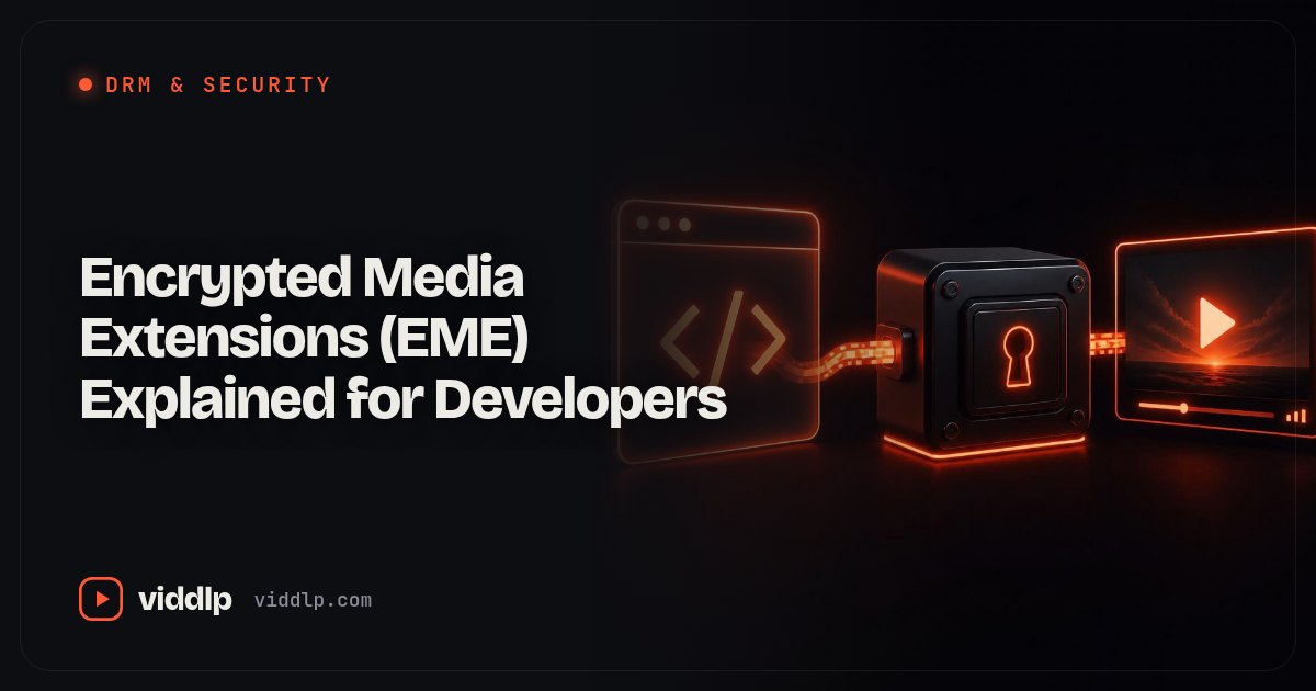Encrypted Media Extensions (EME) Explained for Developers