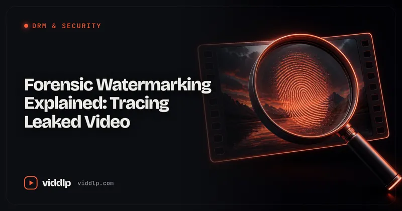 Forensic Watermarking Explained: Tracing Leaked Video
