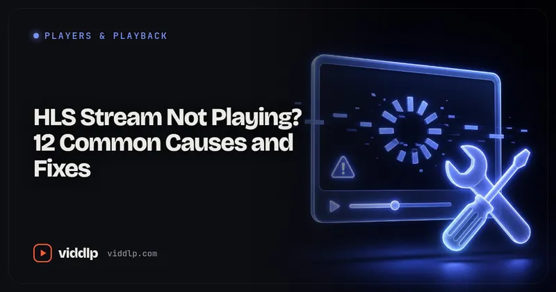 HLS Stream Not Playing? 12 Common Causes and Fixes