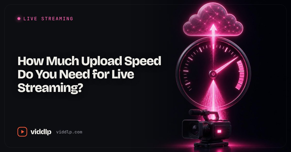 How Much Upload Speed Do You Need for Live Streaming?