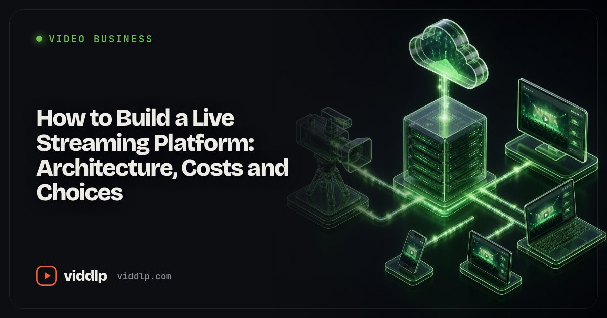 How to Build a Live Streaming Platform: Architecture, Costs and Choices