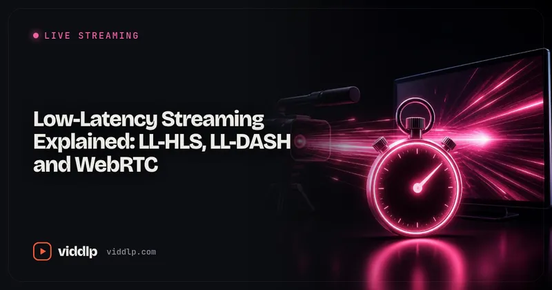 Low-Latency Streaming Explained: LL-HLS, LL-DASH and WebRTC