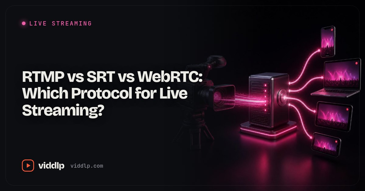 RTMP vs SRT vs WebRTC: Which Protocol for Live Streaming?