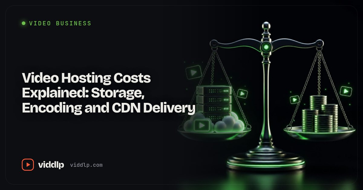 Video Hosting Costs Explained: Storage, Encoding and CDN Delivery